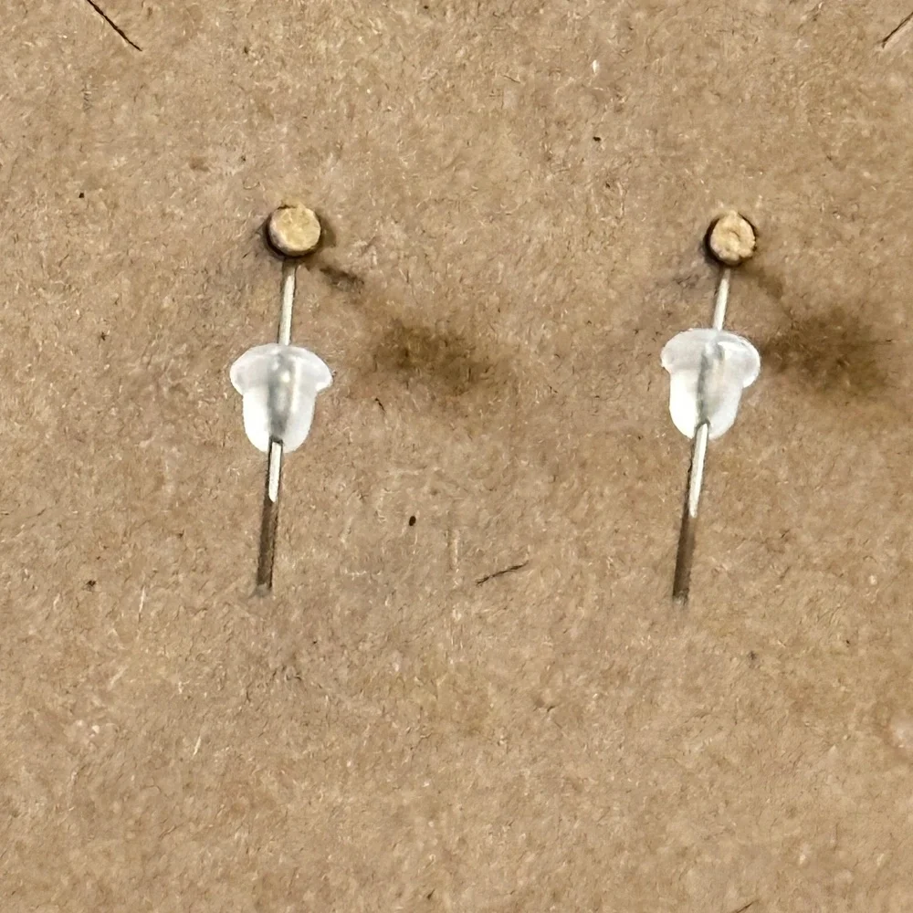 316L Stainless Steel -Genuine Abalone shell dragonfly earrings round. NWOT - Picture 6 of 13